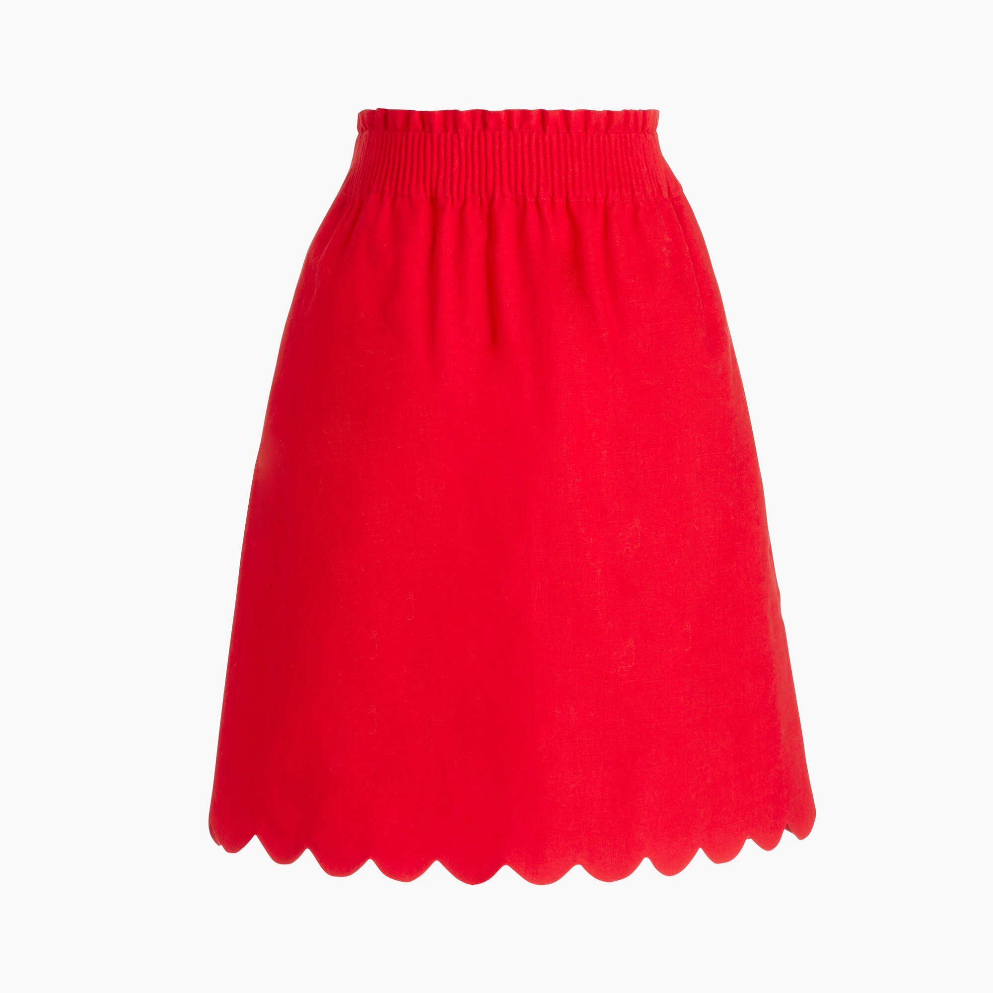 J.Crew Factory Scalloped sidewalk skirt