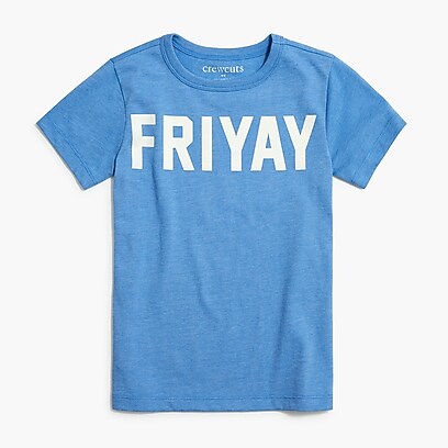 factory boys Boys' short-sleeve "friyay" graphic T-shirt