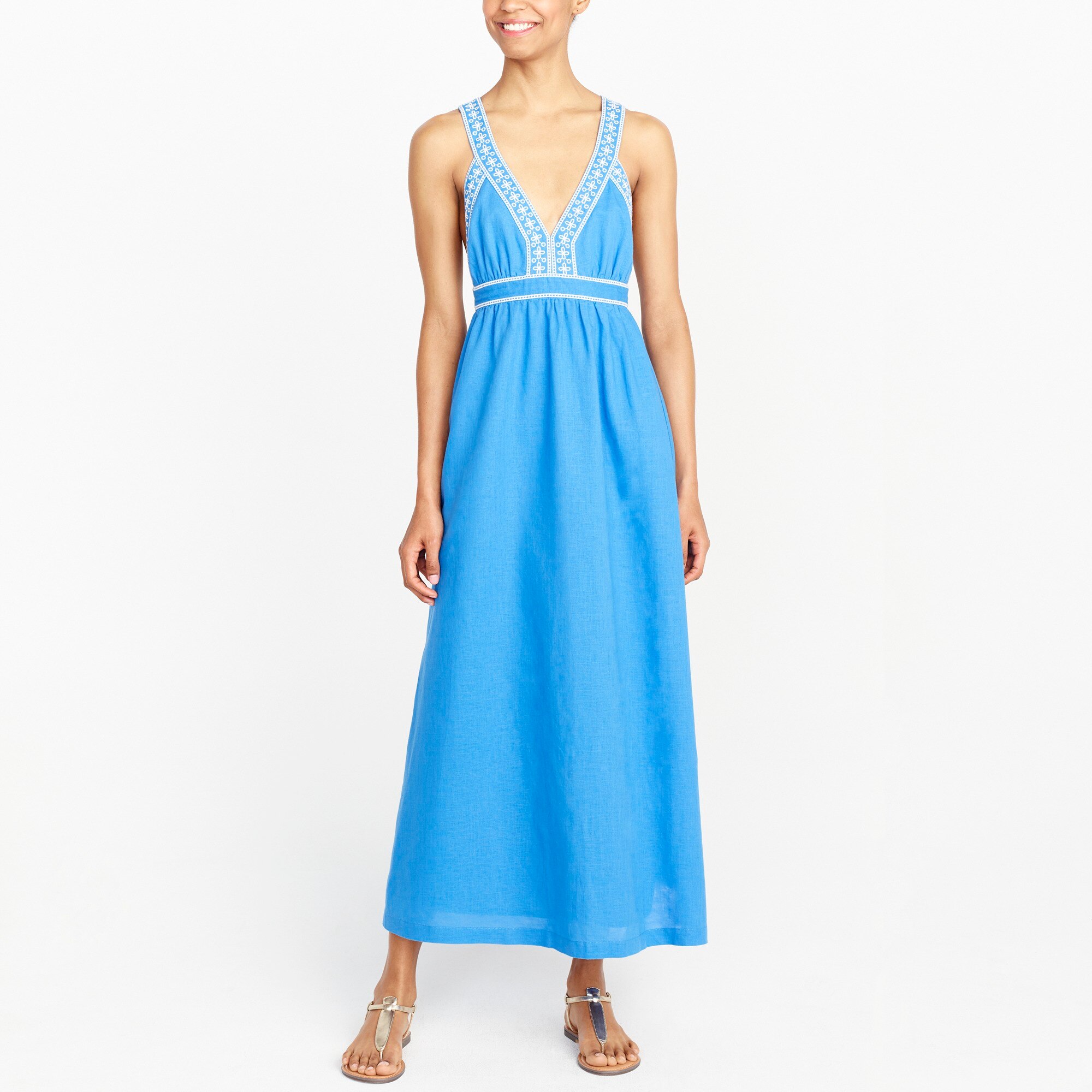 J.Crew Factory Eyelet maxi dress