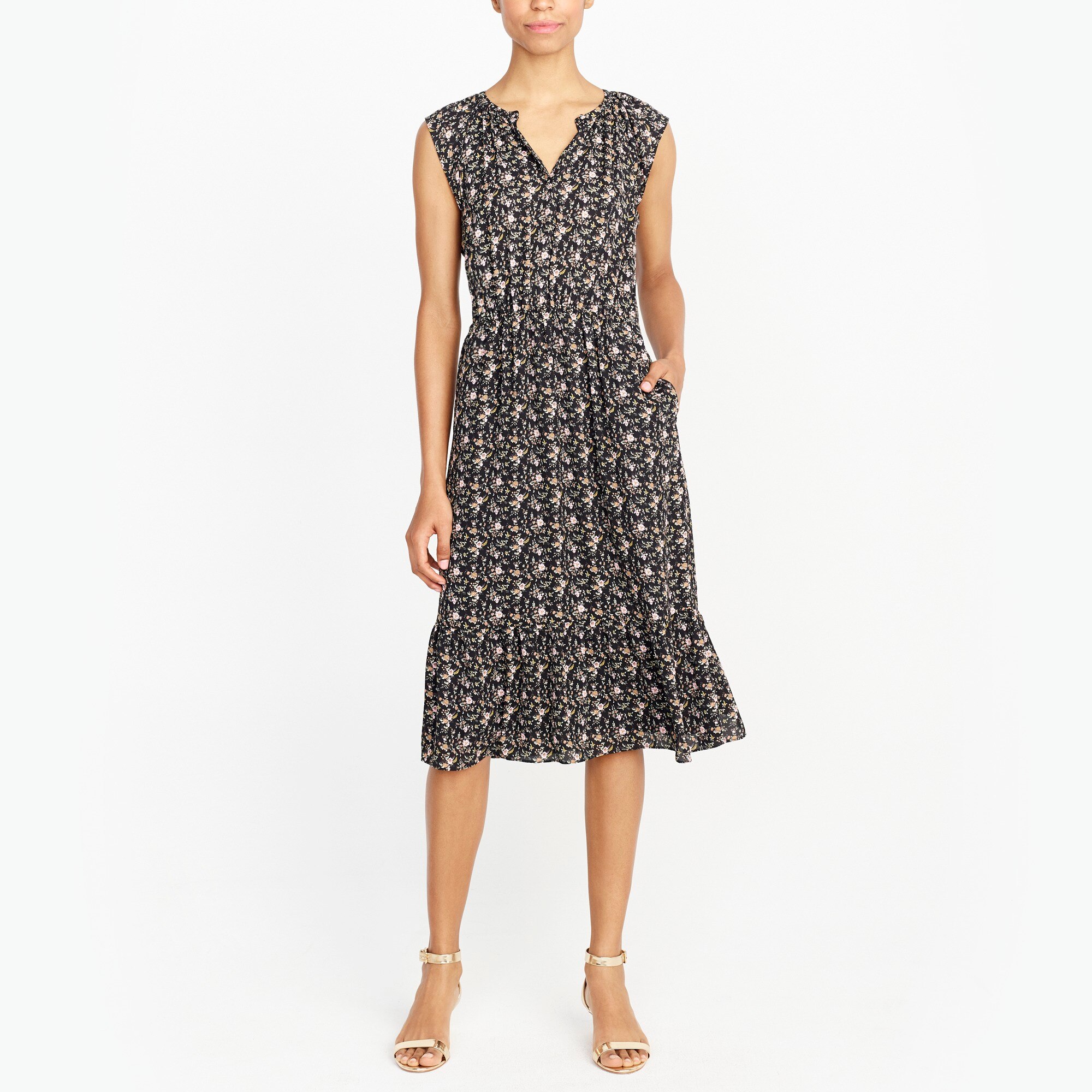 J.Crew Factory: J.Crew Mercantile cap-sleeve midi dress