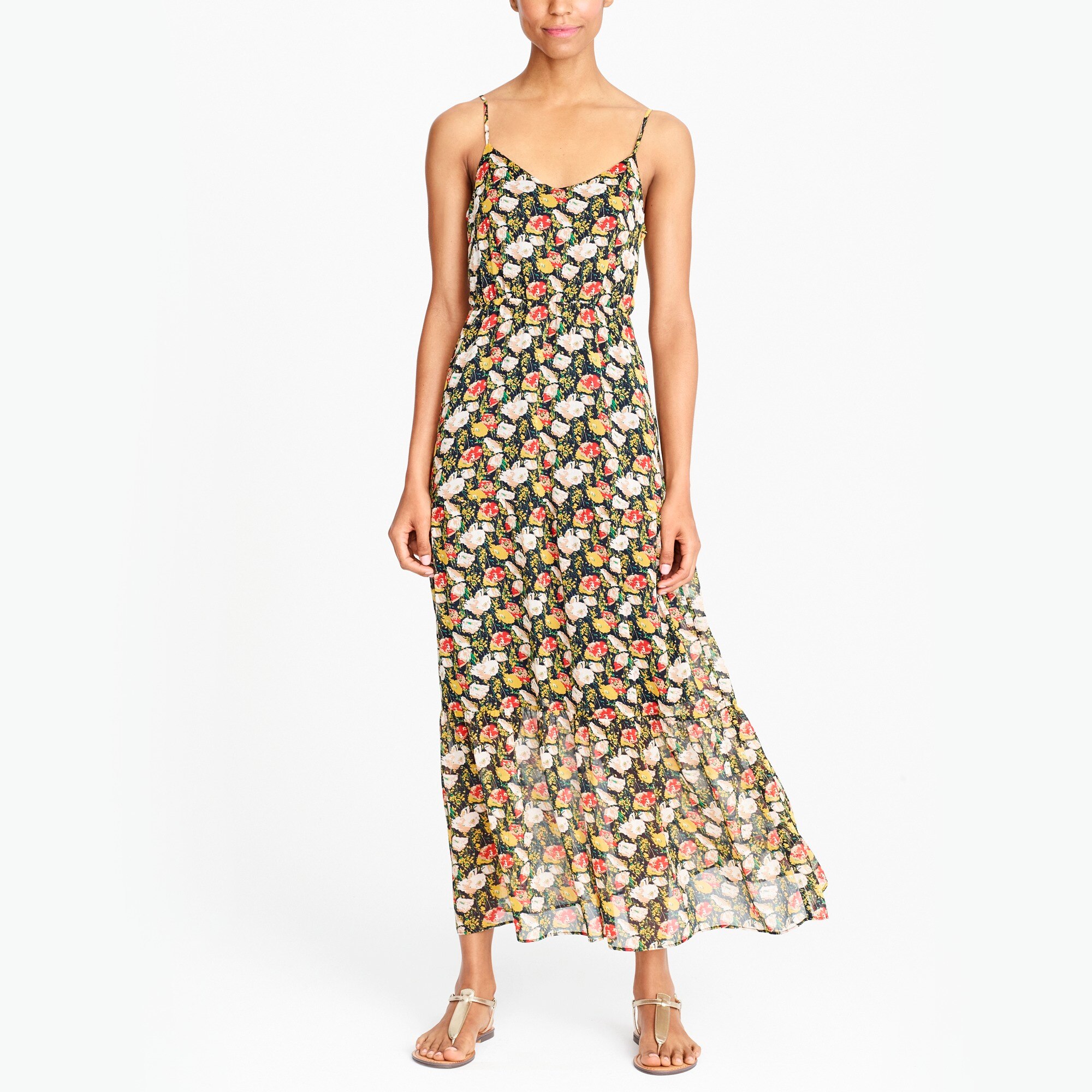 J.Crew Factory J.Crew Mercantile tiered maxi dress