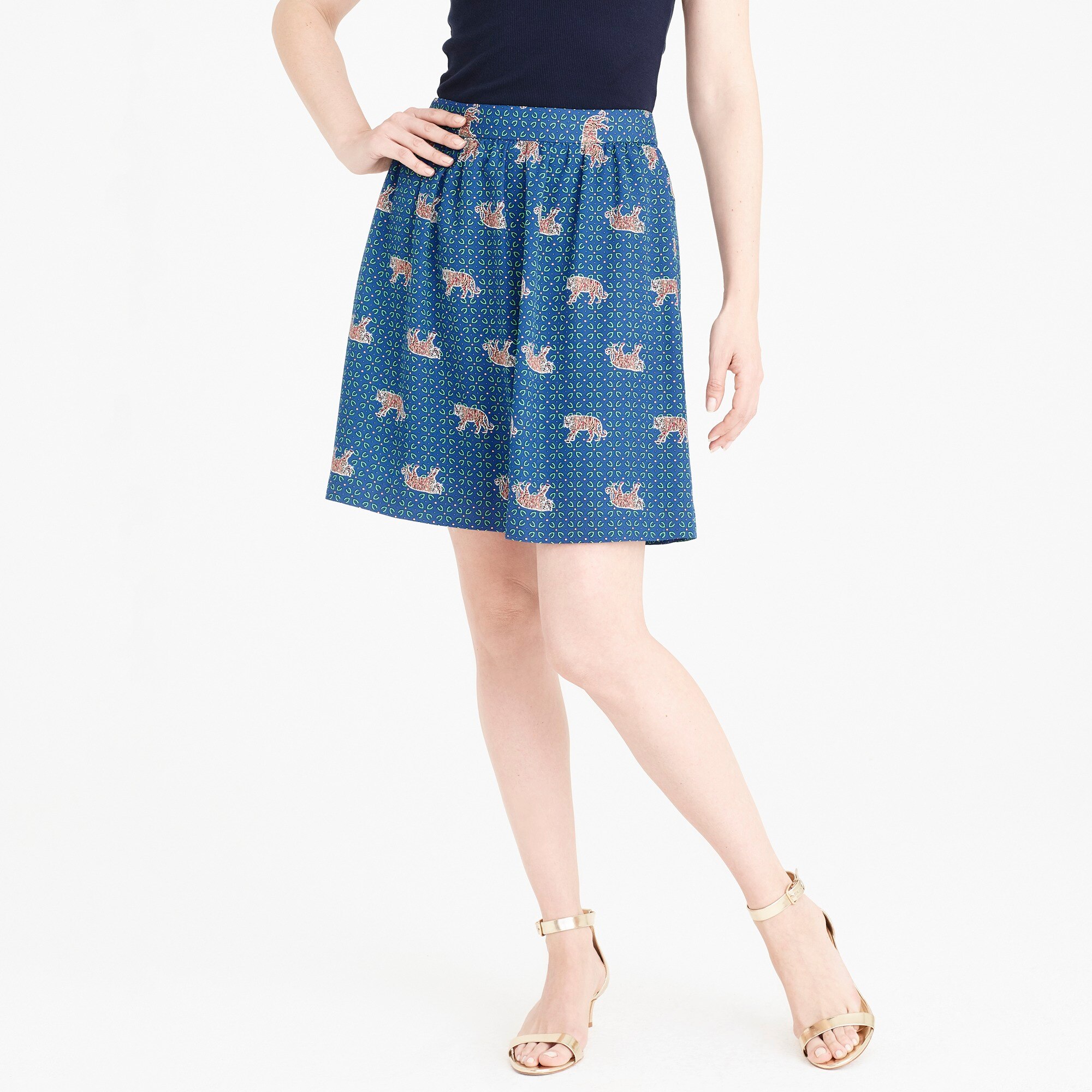 J.Crew Factory Printed mini skirt