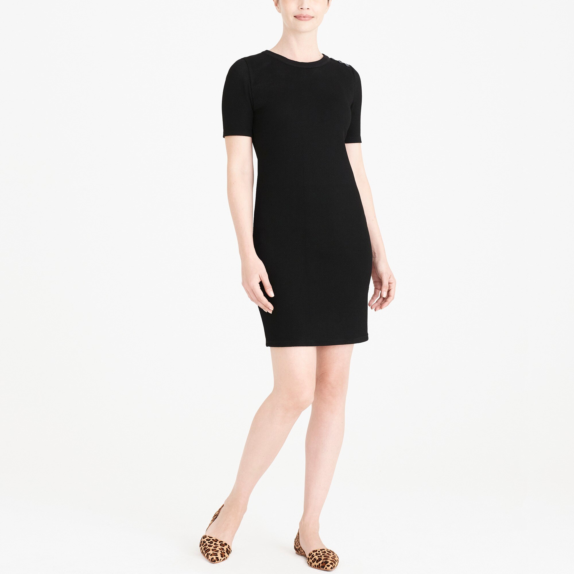 J.Crew Factory Shortsleeve structured knit dress