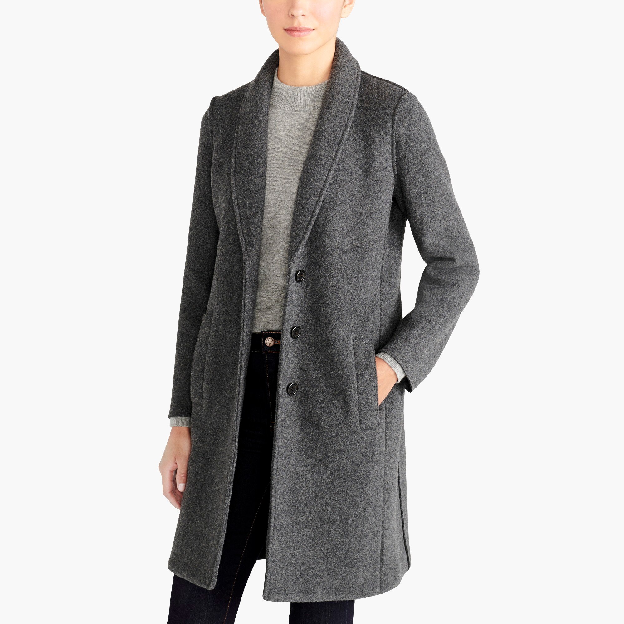 J.Crew Factory Boiled wool topcoat