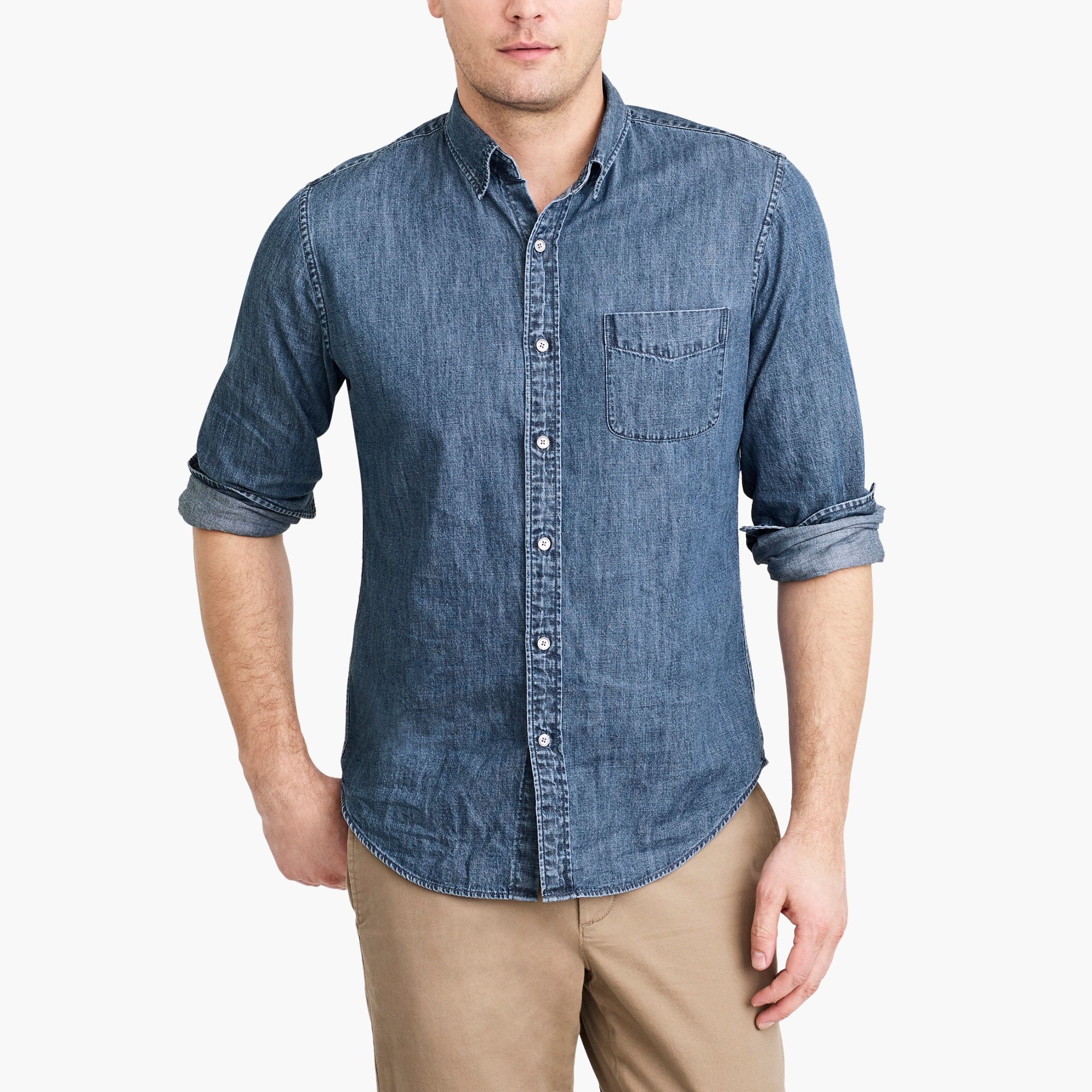j crew jean shirt