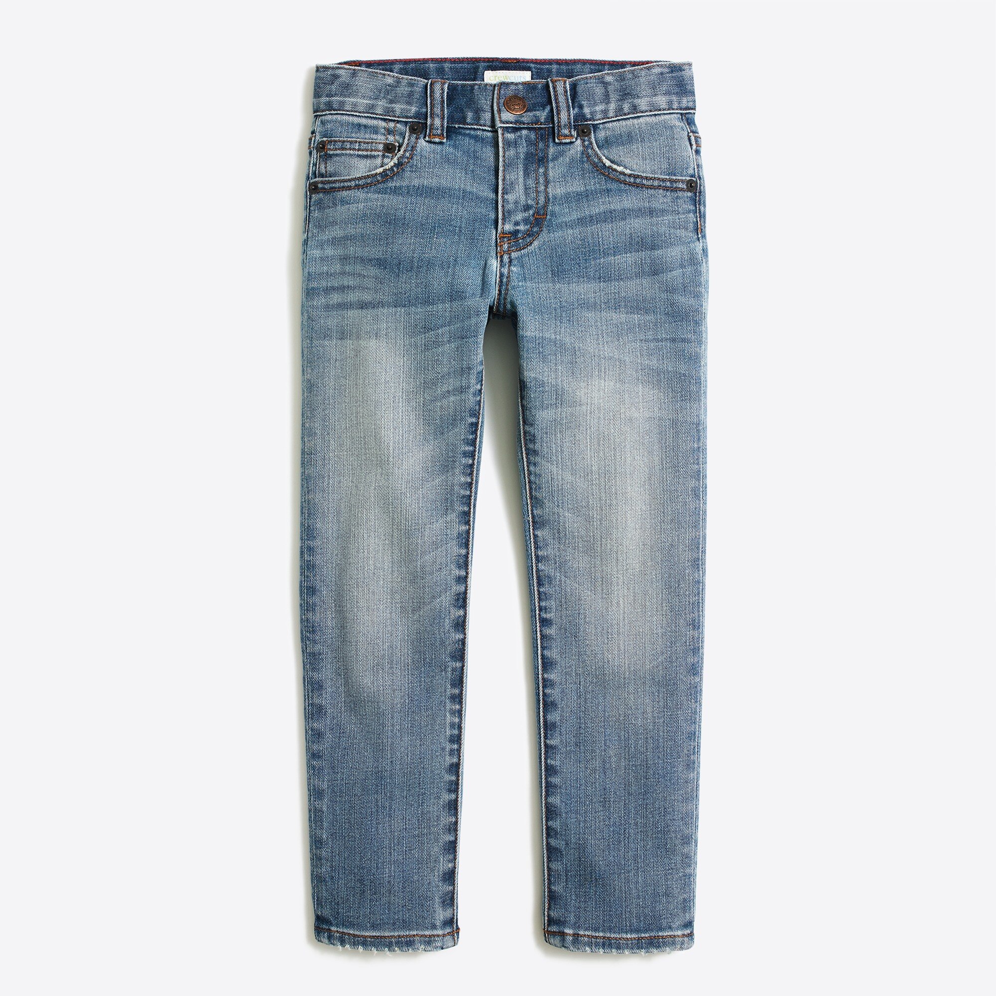 J.Crew Factory Boys' slimfit flex denim in light wash