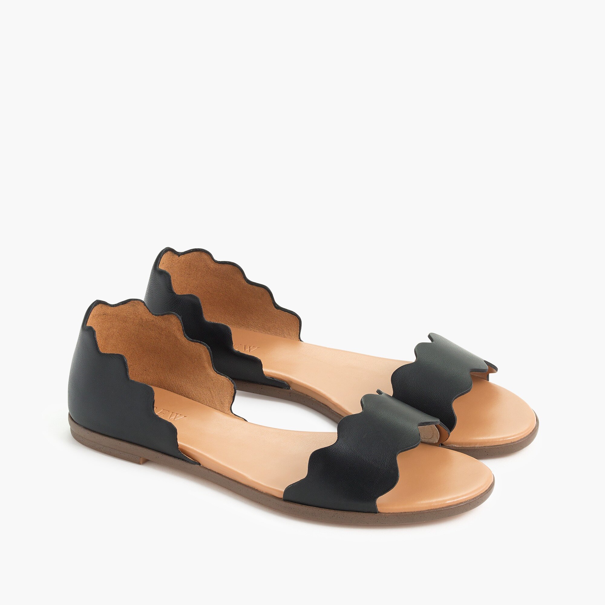 j crew peep toe flats