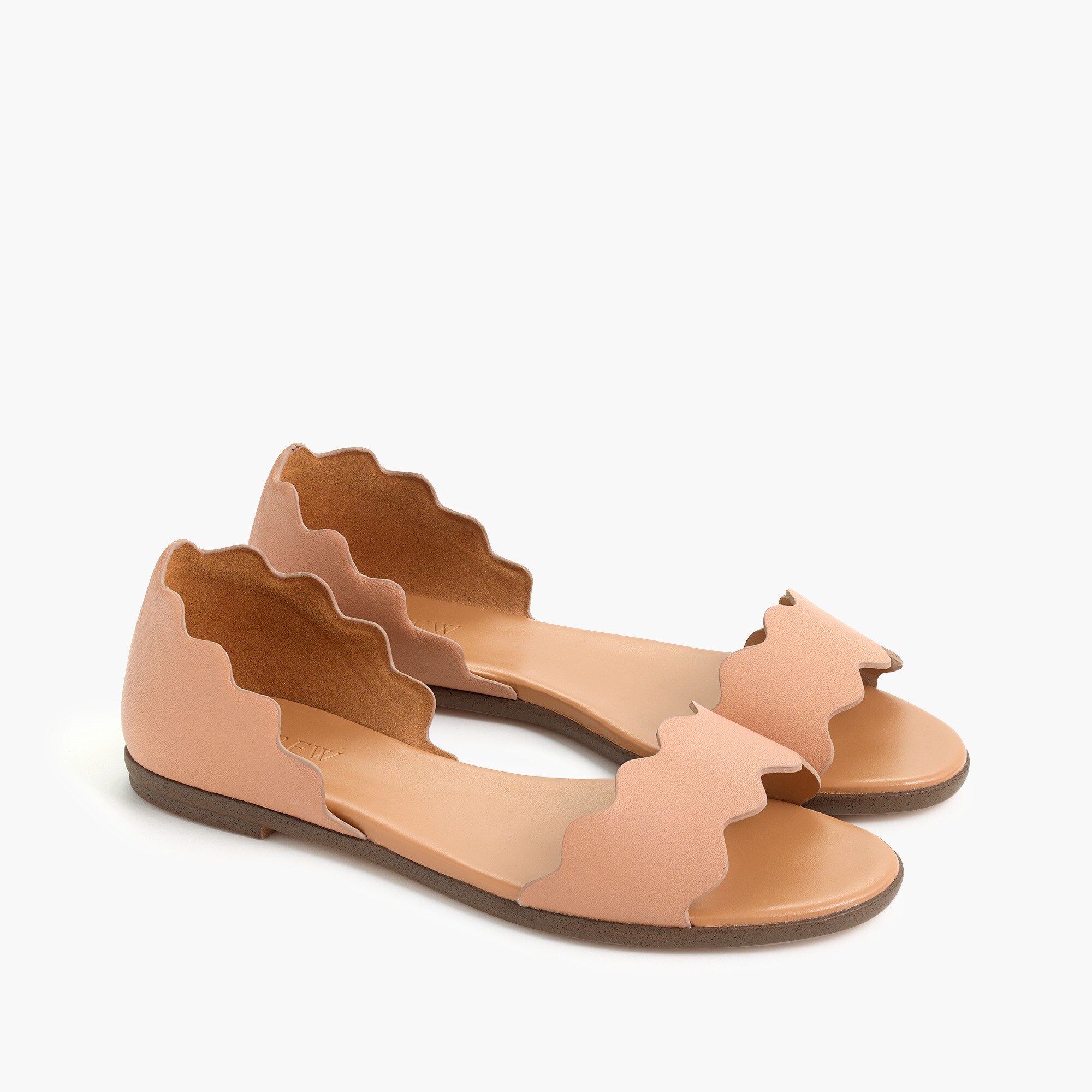 j crew peep toe flats