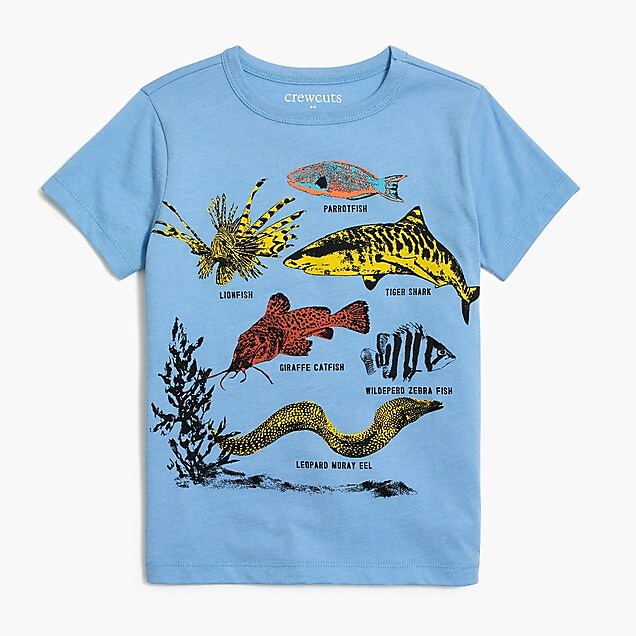 J.Crew Factory: Boys' safari fish graphic T-shirt