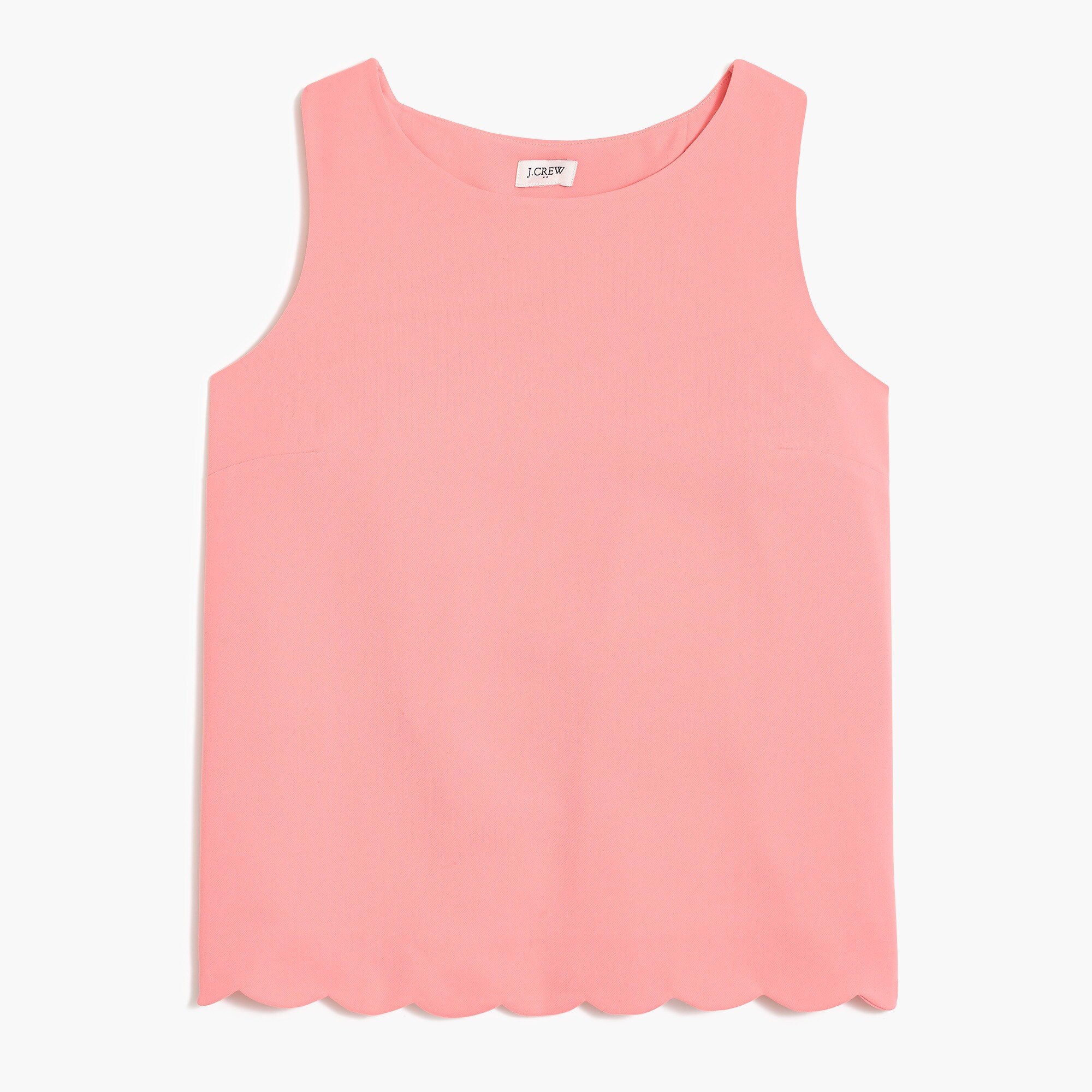 J.Crew Factory: Scalloped-hem top with overlapped back