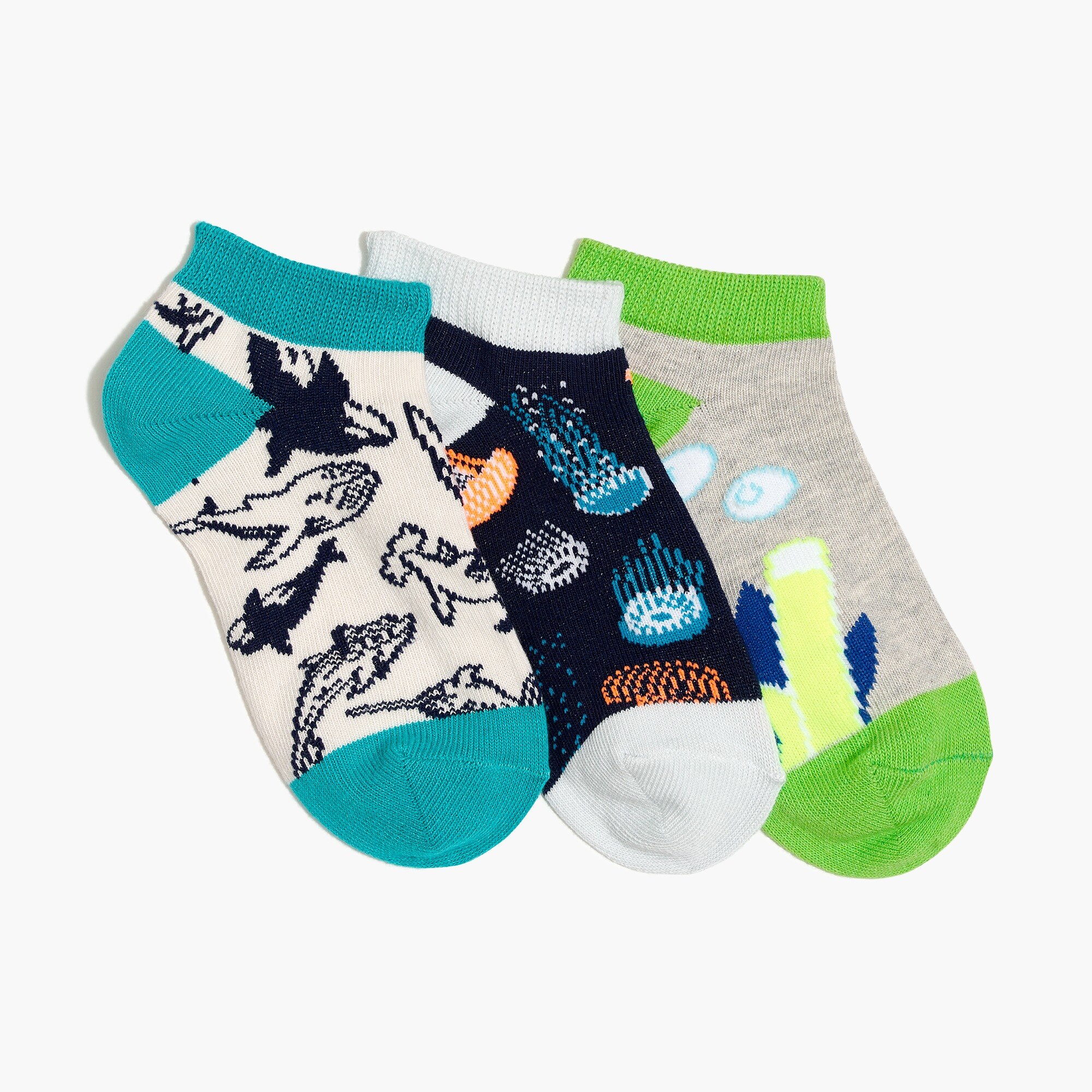 J.Crew Factory Boys' ankle sock threepack